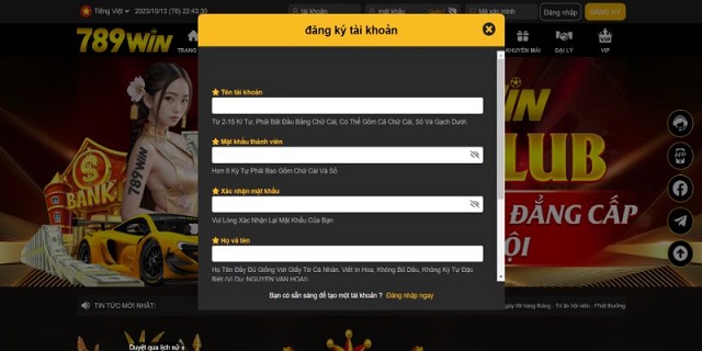 Bước đăng ký tài khoản cổng game cực đơn giản