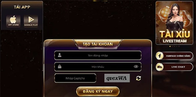 Điền thông tin đăng nhập