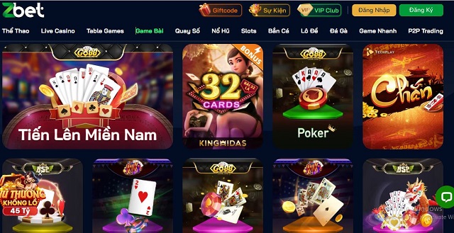 Game bài nhà cái đặc sắc