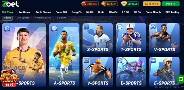 Thả ga cược thể thao