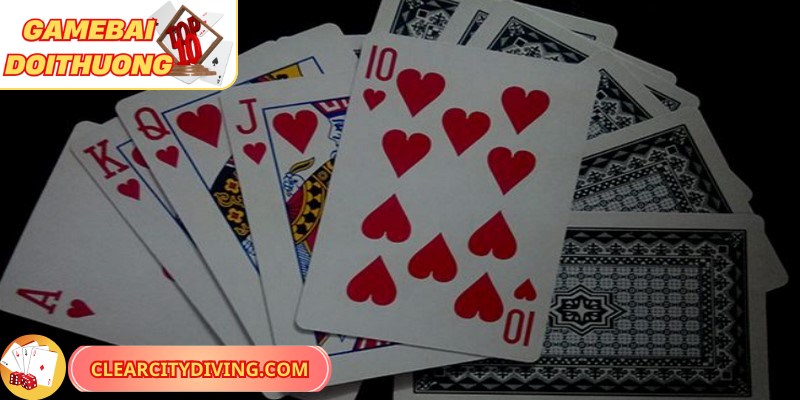 Thứ tự bài Poker Royal Flush gần như không thể bị đánh bại