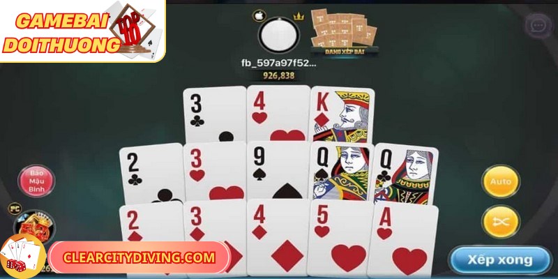 Xếp bài Mậu Binh là yếu tố cốt lõi trong trong việc tham gia ván cược